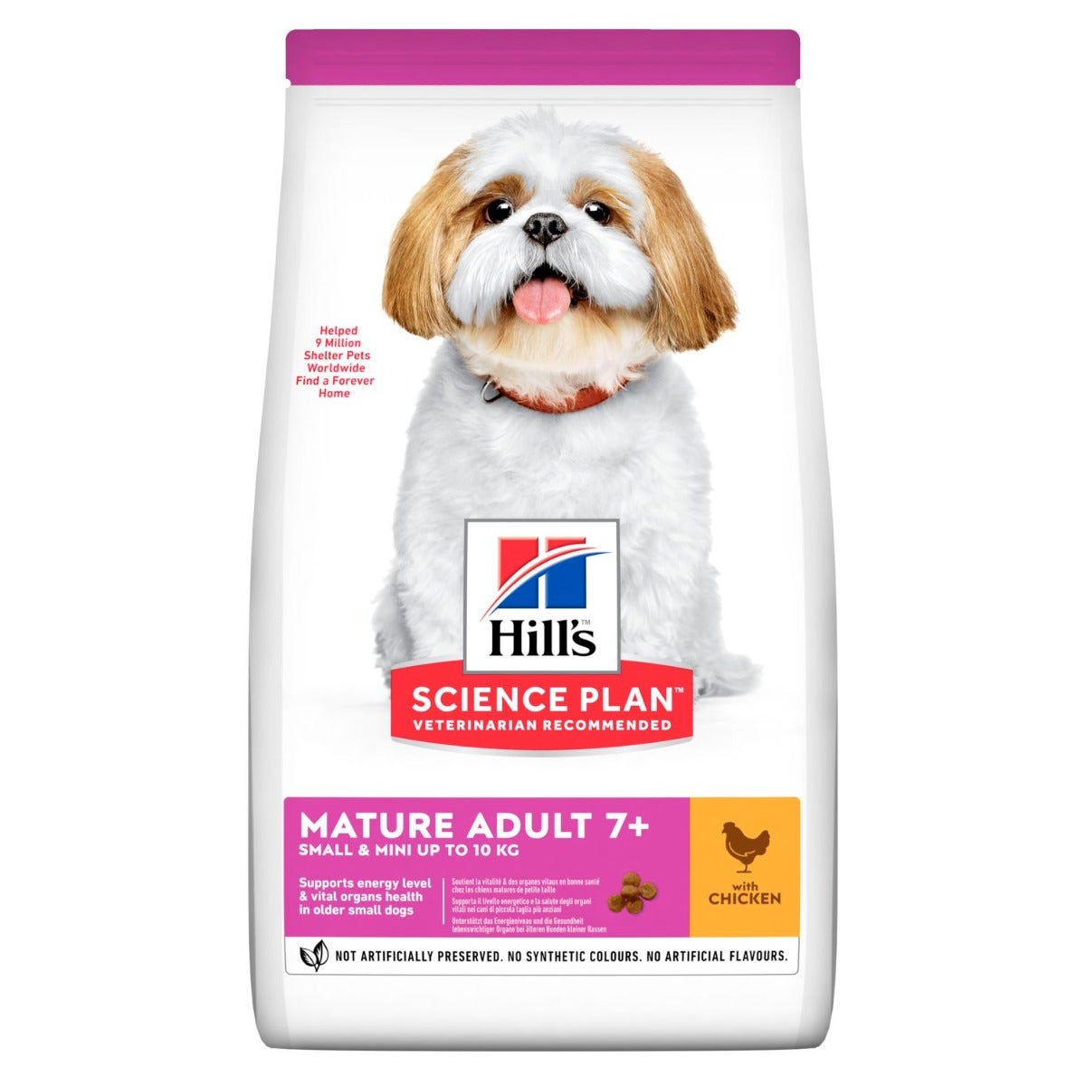 Hill's Science Plan Adultos 7+ Años Croquetas De Pollo Para Perros Tamaño Mini Y Bolsa Pequeña 300g-1