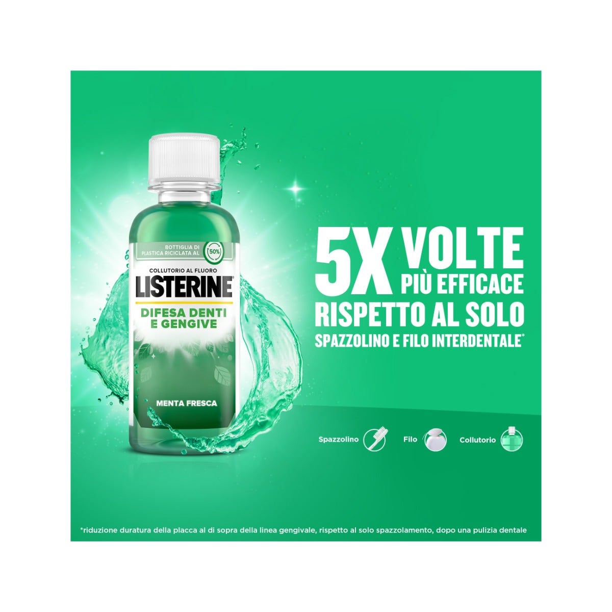 Listerine Enjuague Bucal Defensa Dientes y Encías 95ml-19