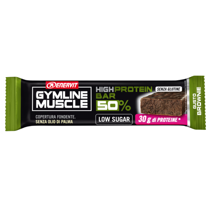 Enervit Gymline Muscle Brownie Bar 50% 1 Pieza-3