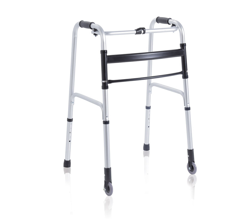 Mopedia Andador Plegable Aluminio 2 Ruedas Fijas Cod.RP735M-1