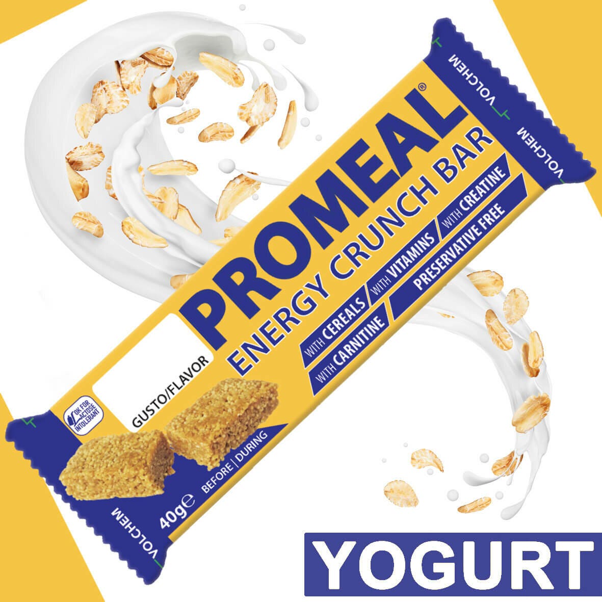 Promeal Barrita Energy Crunch Sabor Yogurt 40g-1