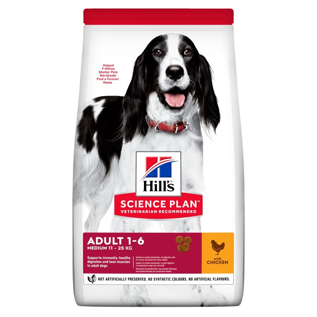 Hill's Science Plan Medium Croquetas Para Perros Adultos Con Pollo Bolsa 2,5 Kg-1