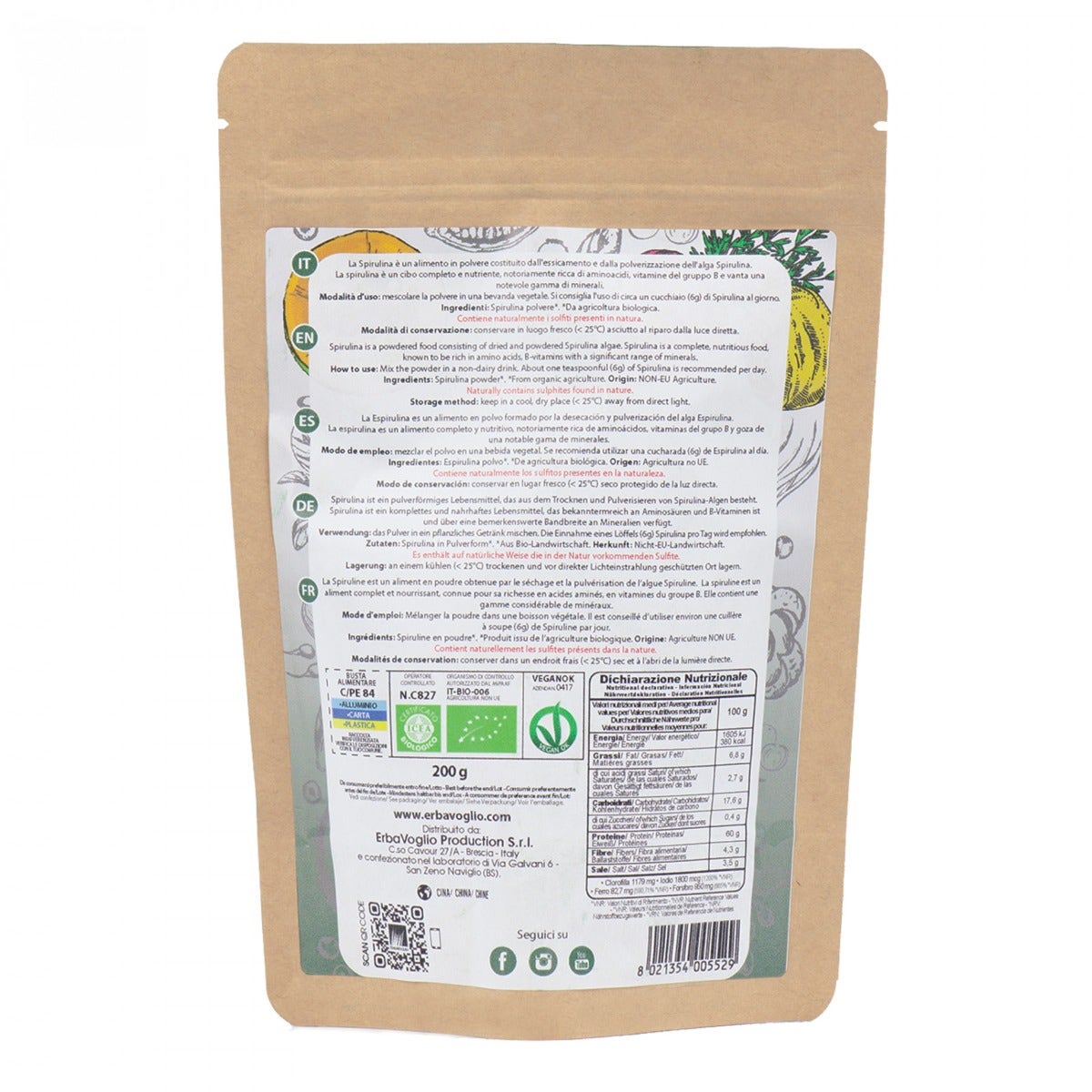 Espirulina en Polvo Bio 200g-2