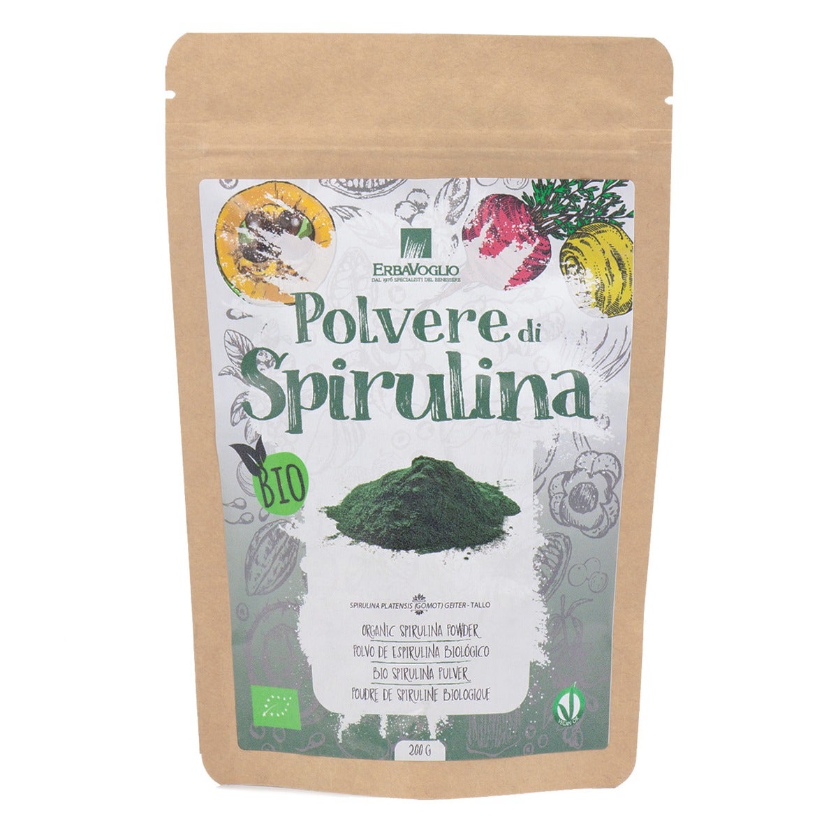 Espirulina en Polvo Bio 200g-1