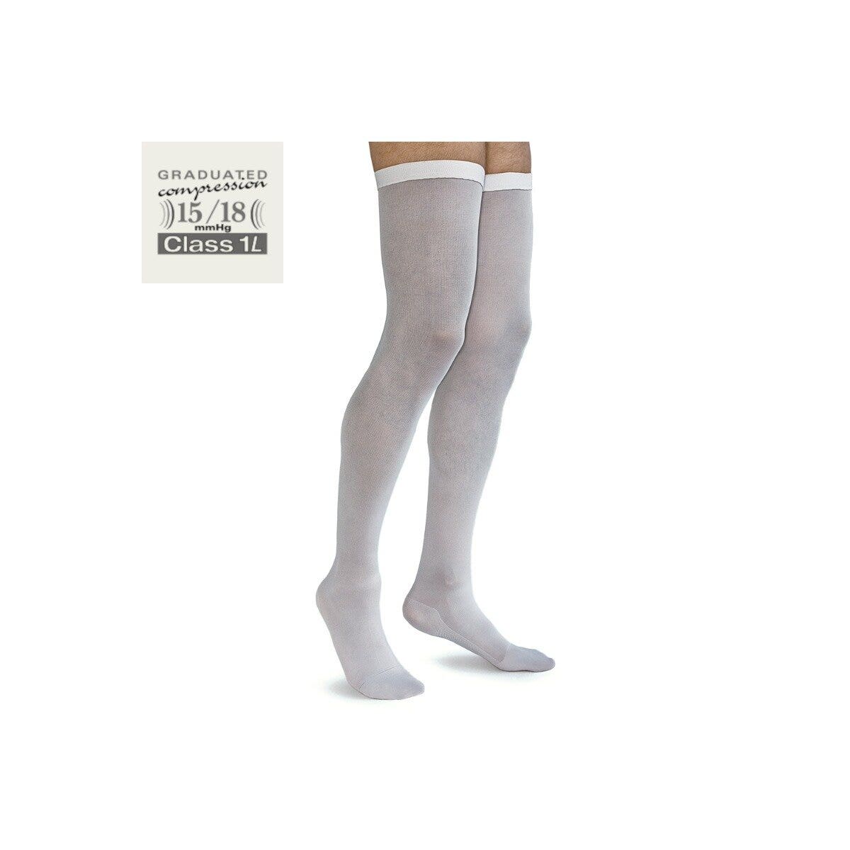 Media Antitrombo Solidea Blanca Talla XL-1