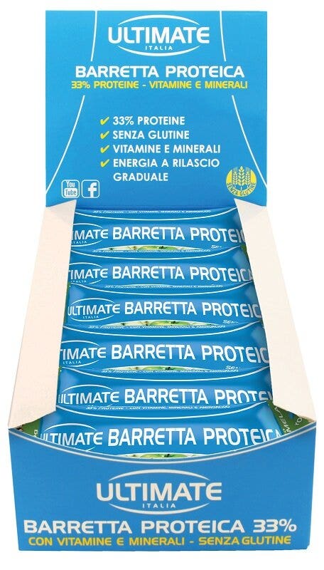Barrita Proteica Ultimate Yogurt y Manzana 24 Piezas de 40g-2