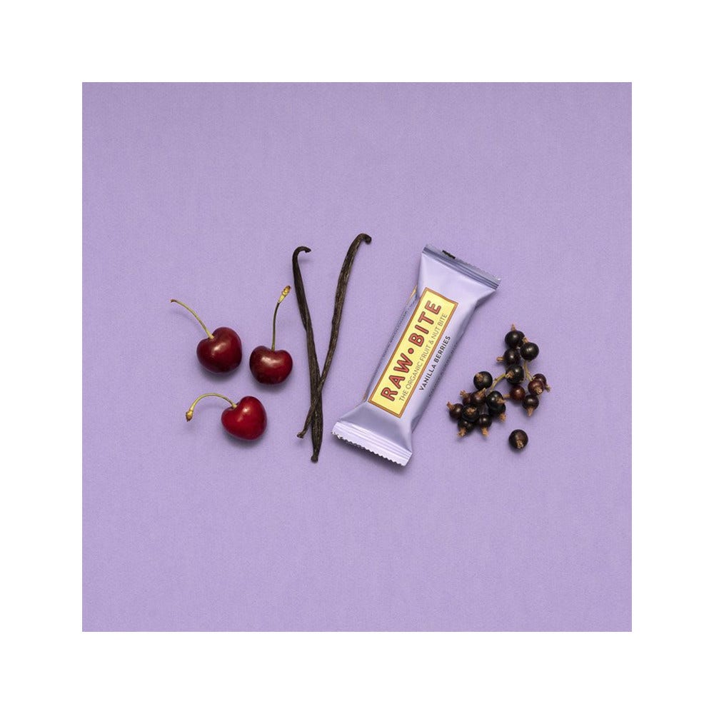 Barrita Raw Bite Vainilla / Frutos Rojos 50g-2