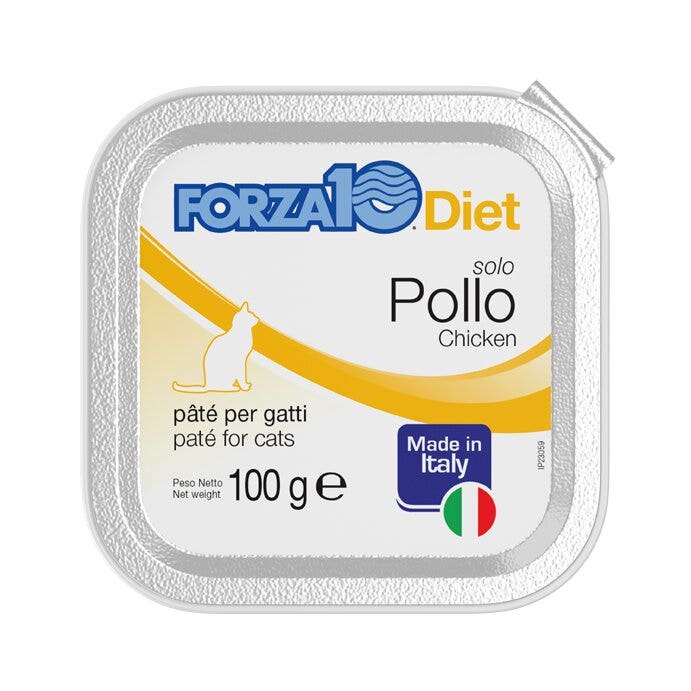 Forza10 Solo Diet Paté De Pollo Para Gatos Adultos Tarrina 100g-1