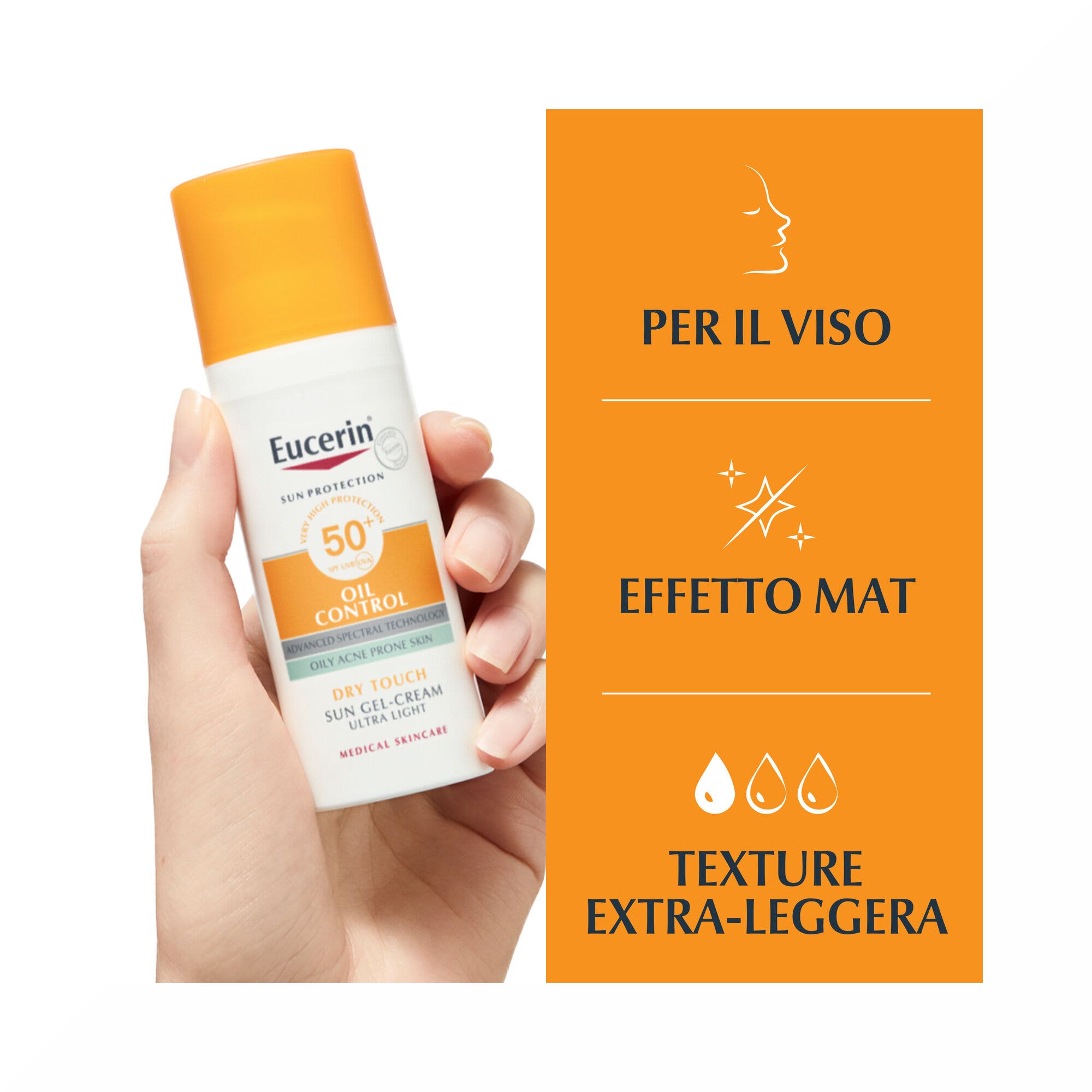 Eucerin Sun Oil Control Gel Crema Solar SPF50+ 50ml-3