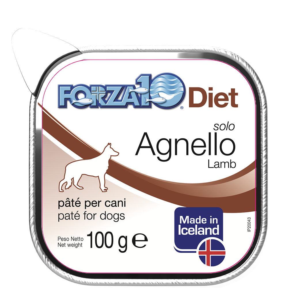Forza10 Solo Diet Paté De Cordero Para Perros Adultos Tarrina 100g-1
