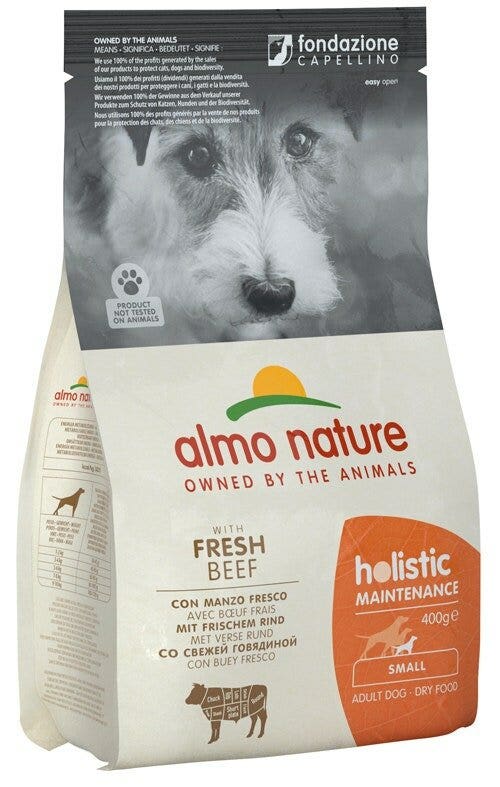 Almo Nature Holistic Maintenance Pienso Seco para Gatos Adultos con Carne Fresca y Arroz Tamaño Pequeño Bolsa 400g-2
