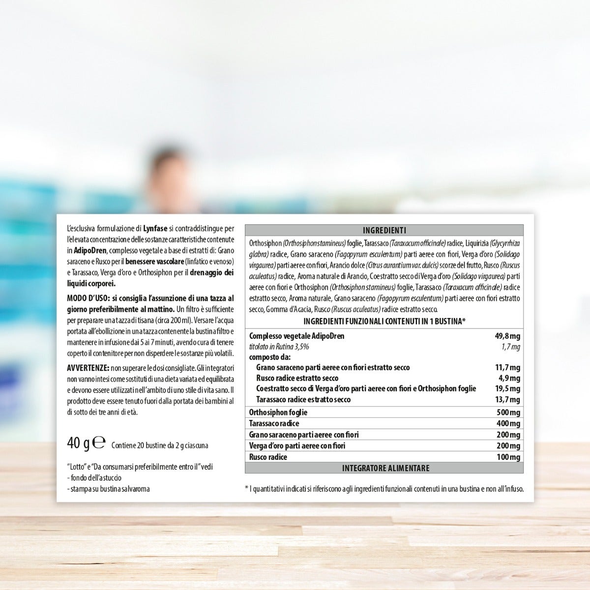 Aboca Lynfase Fitomagra Té de Hierbas 20 Sobres-6