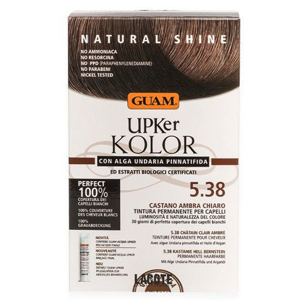 Guam Upker Kolor Hair Color 5.38 Light Amber Brown-4