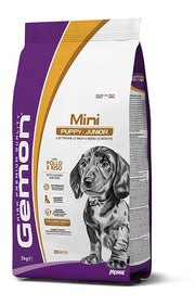 Gemon Mini Puppy y Junior con Pollo y Arroz Pienso para Cachorros Tamaño Mini Bolsa 3kg-1