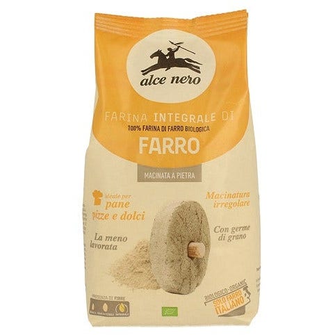 Alce Nero Harina Integral Molida a la Piedra Ecológica 500g-2