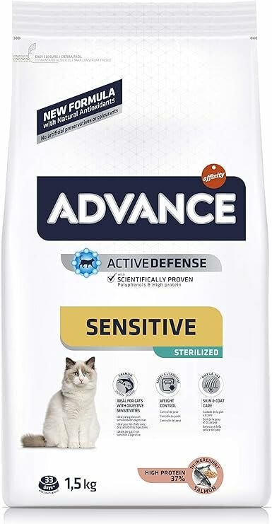 Advance Alimento Esterilizado para Gatos Adultos Esterilizados 1,5kg-1