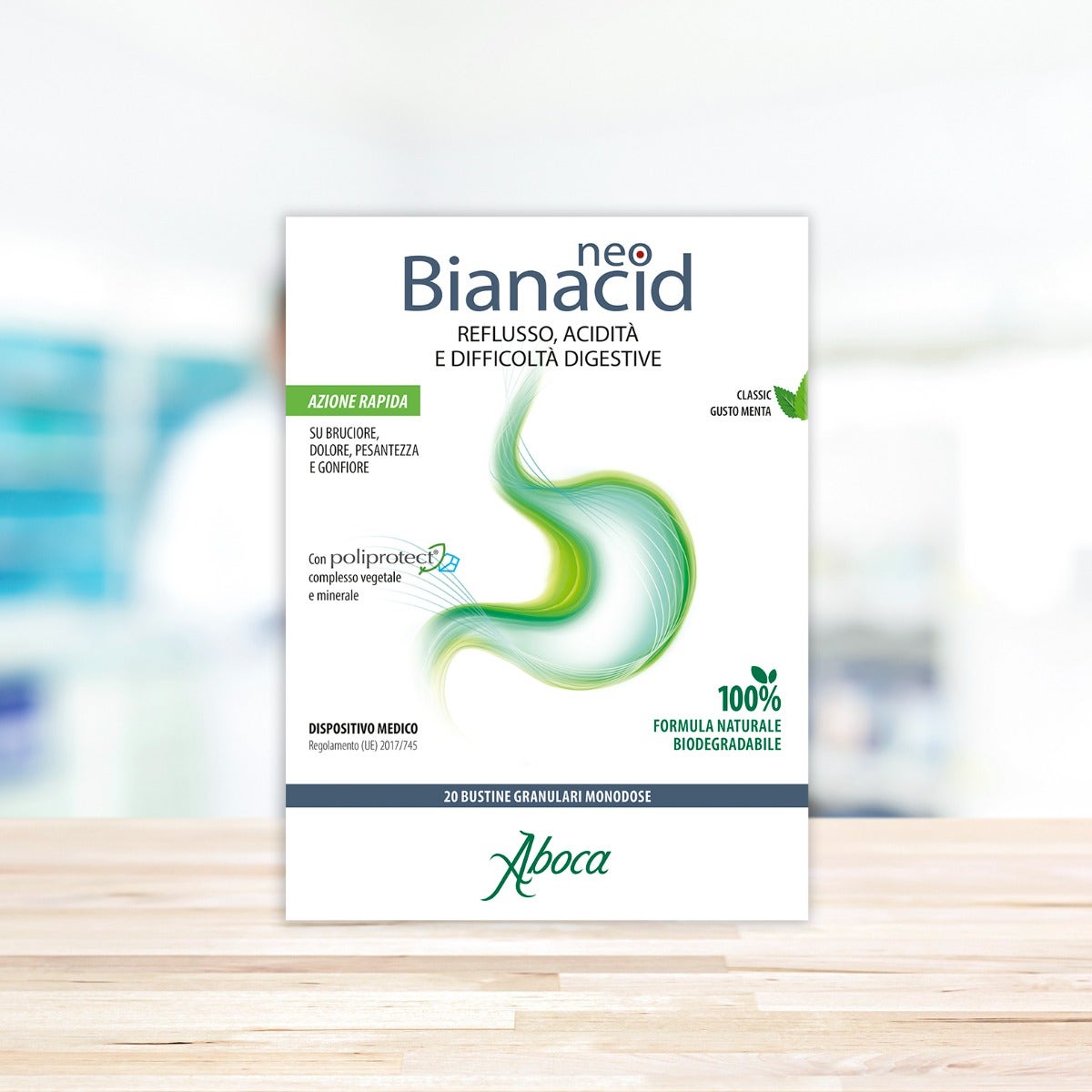Aboca Neo Bianacid Acidità Reflusso 20 Buste Monodose-5