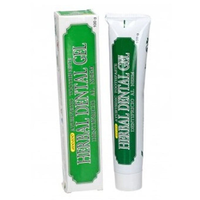 Pasta de dientes ayurvédica de gel dental a base de hierbas con Neem 100g-1