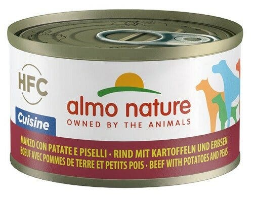 Almo Nature Cuisine Comida Húmeda De Ternera Con Patatas Y Guisantes Para Perros Adultos Lata 95g-2