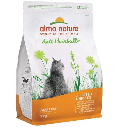 Almo Nature Pienso Holistic Antibolas de Pelo con Pollo Fresco para Gatos Adultos Bolsa 2kg-3