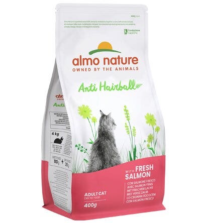Almo Nature Croquetas Holistic Anti Hariball Salmón Fresco para Gatos Adultos 400g-2
