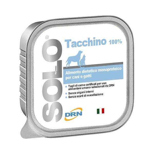 Drn Solo Pavo Alimento Húmedo Dietético Monoproteico Perros / Gatos 100g-2