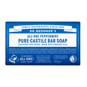 Jabón Sólido Puro de Menta Orgánica Dr. Bronner's 140g-1