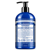 Jabón de azúcar de menta orgánico Dr. Bronner's 355ml-1