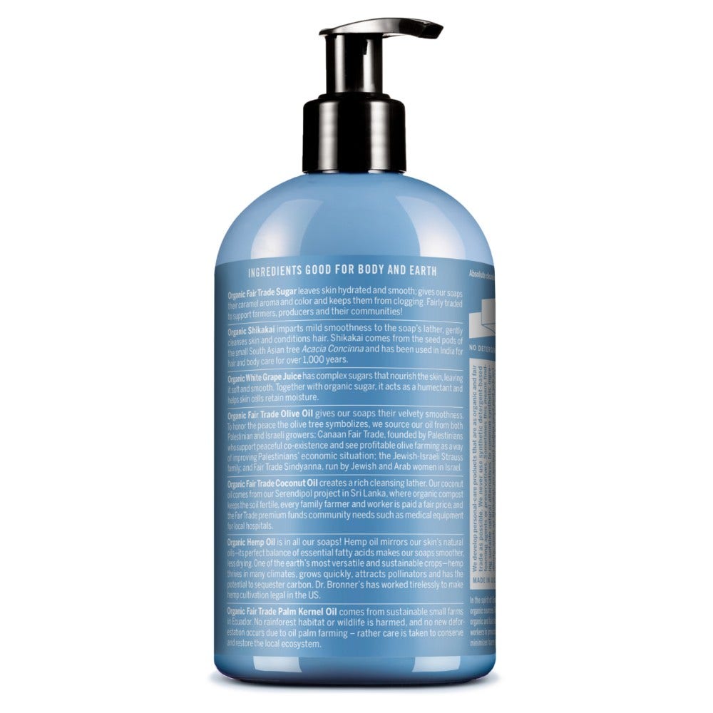 Dr. Bronner's Jabón de Azúcar Orgánico Sin Fragancia 355ml-2