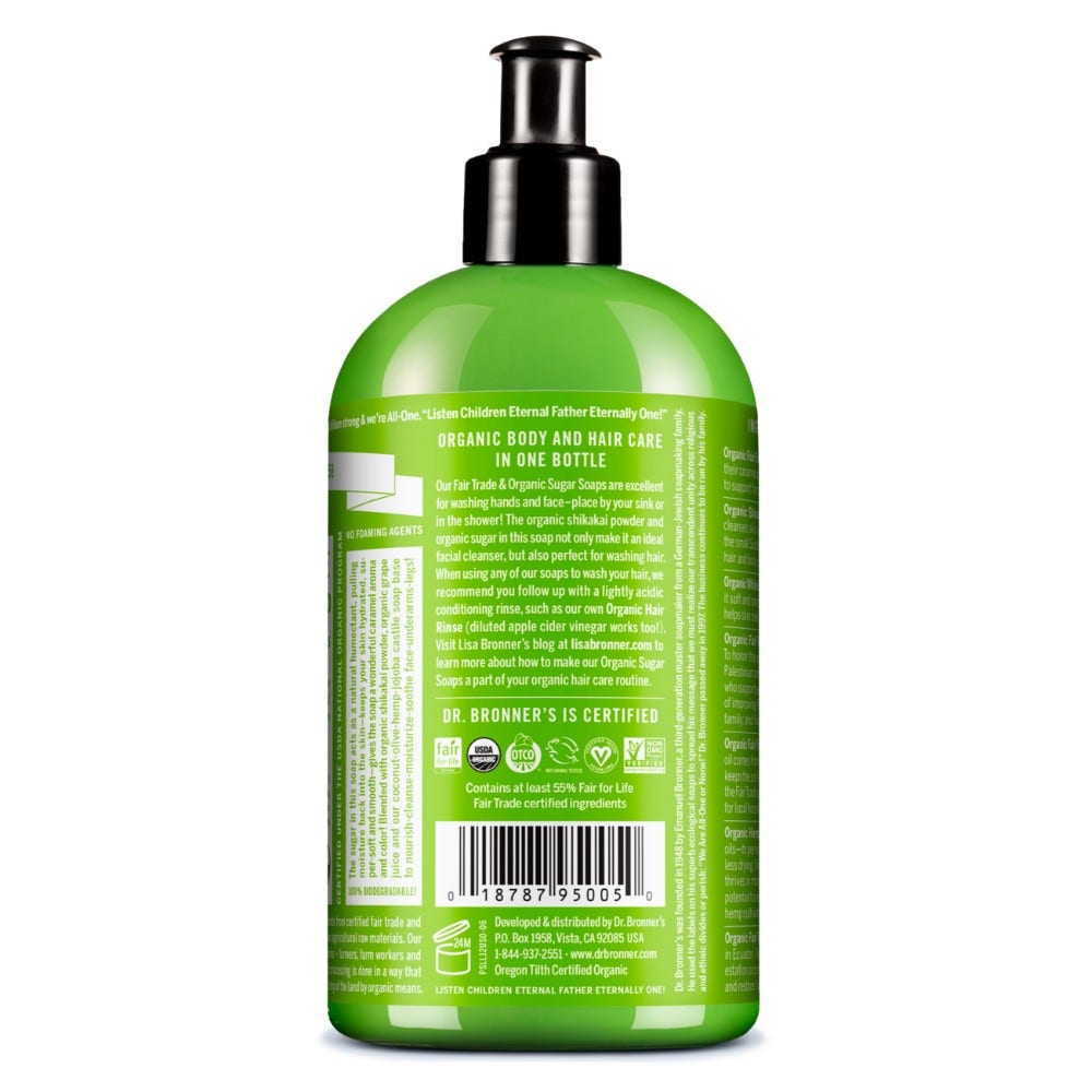 Dr. Bronner's Organic Sugar Soap Lemongrass & Lima 355ml-2