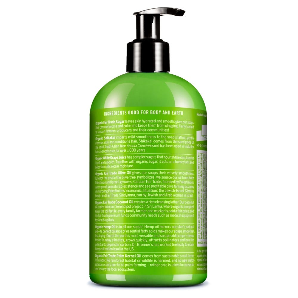 Dr. Bronner's Organic Sugar Soap Lemongrass & Lima 355ml-3
