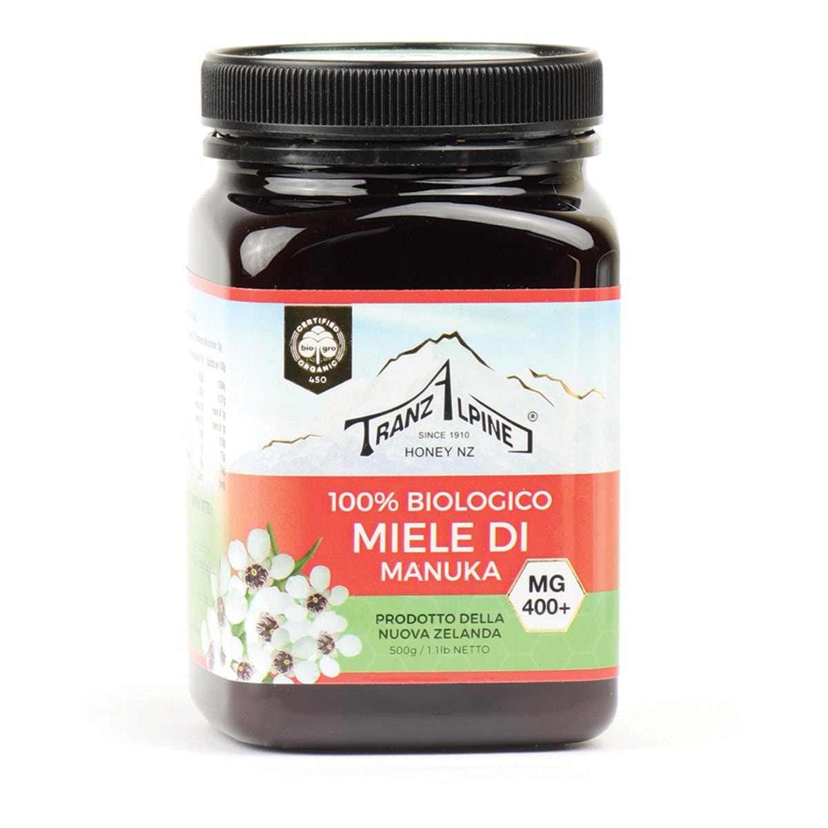Miel de Manuka Mg400 + Bio 500g-1