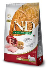 Farmina N&D Ancestral Grain Pollo Y Granada Perros Adultos Tamaño Mini Bolsa 2,5kg-1