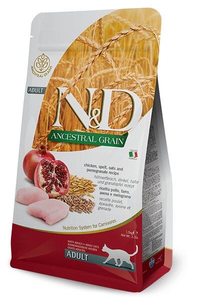 Farmina N&D Ancestral Grain Pollo Y Granada Gatos Adultos Bolsa 5kg-2