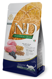 Farmina N&D Ancestral Grain Selection Cordero Y Arándanos Adultos Gatos Bolsa 1,5kg-2