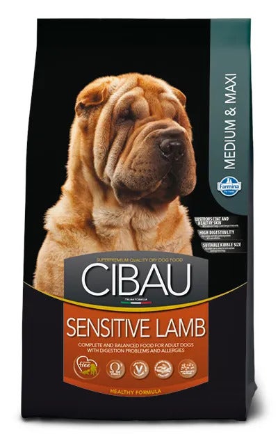 Cibau Sensitive Cordero Medium y Maxi Pienso para Perros Adultos Bolsa 12 Kg-2