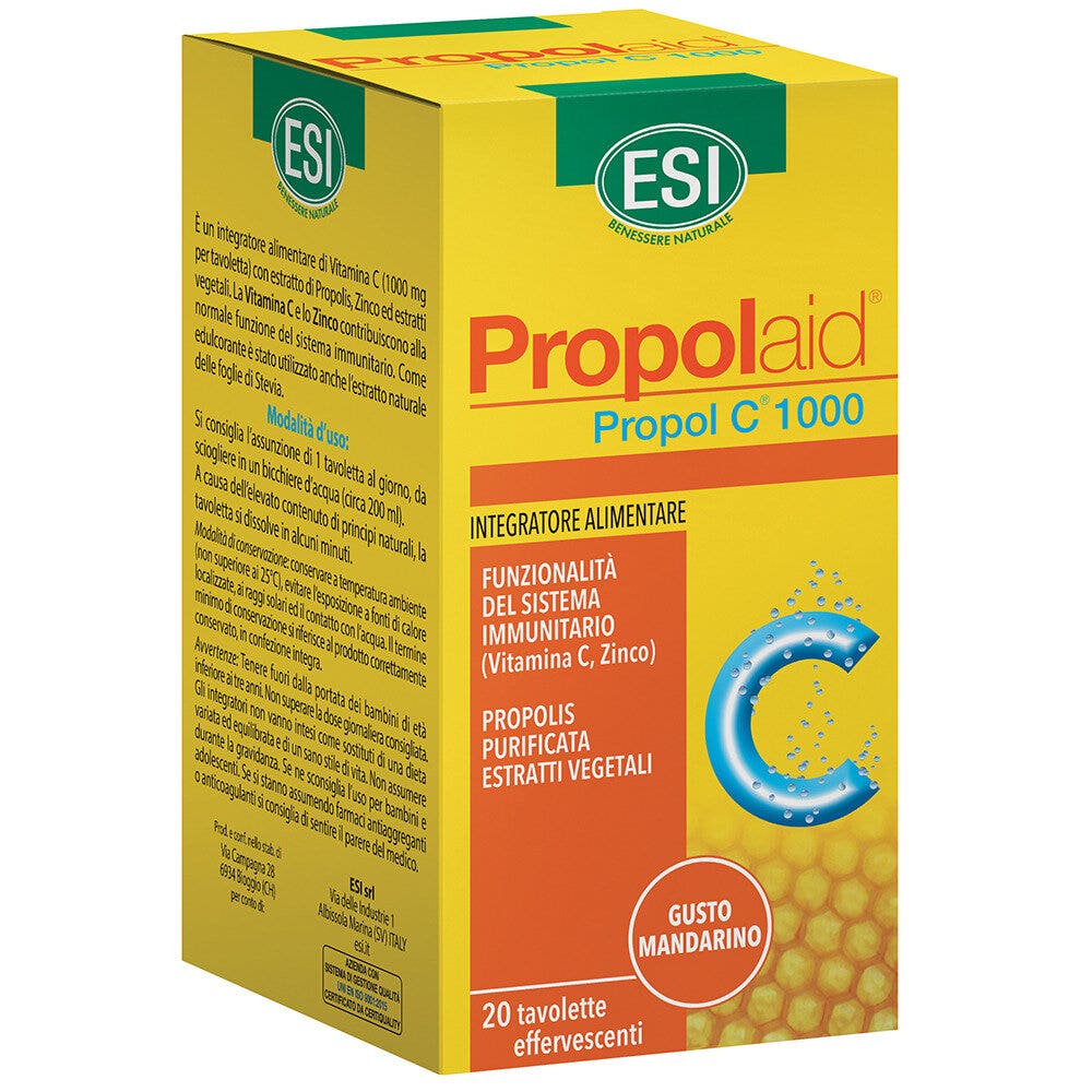 Propolaid Propol C 1000mg 20 Comprimidos Efervescentes-1