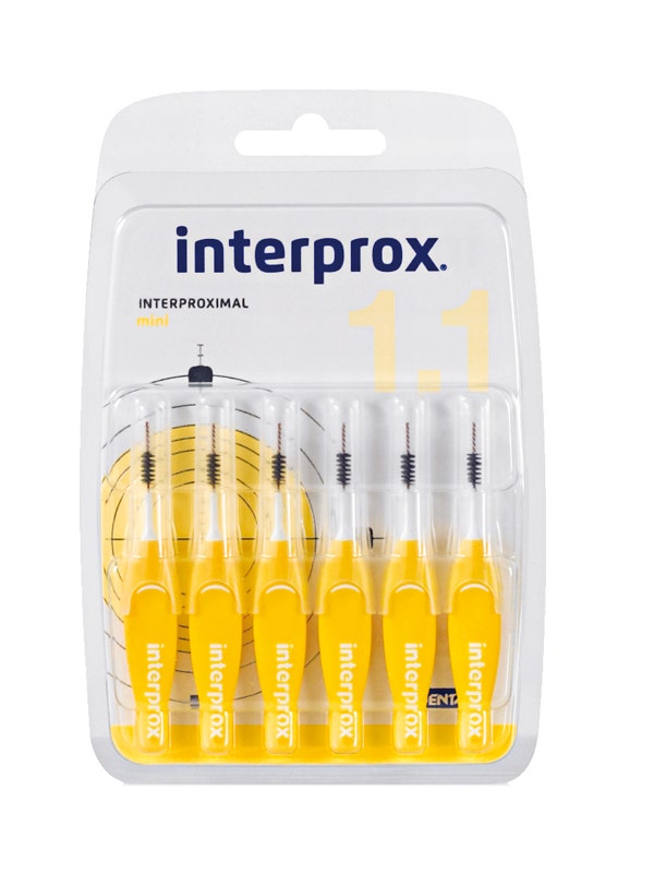 Interprox Mini Cepillo para Espacio Interdental 1.1mm Blíster 6 Piezas-4