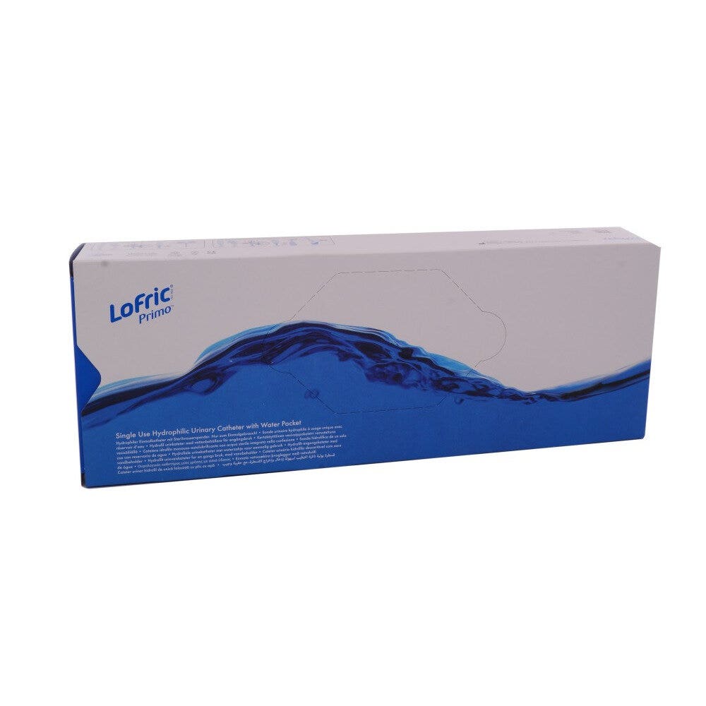 Catéter Urinario Hidrofílico Autolubricante Lofric Ch12 Man Tiemann Pobe Lubricación Mediante Cloruro De Sodio Polivinilpirrolidona 40 Cm 30 Piezas-1