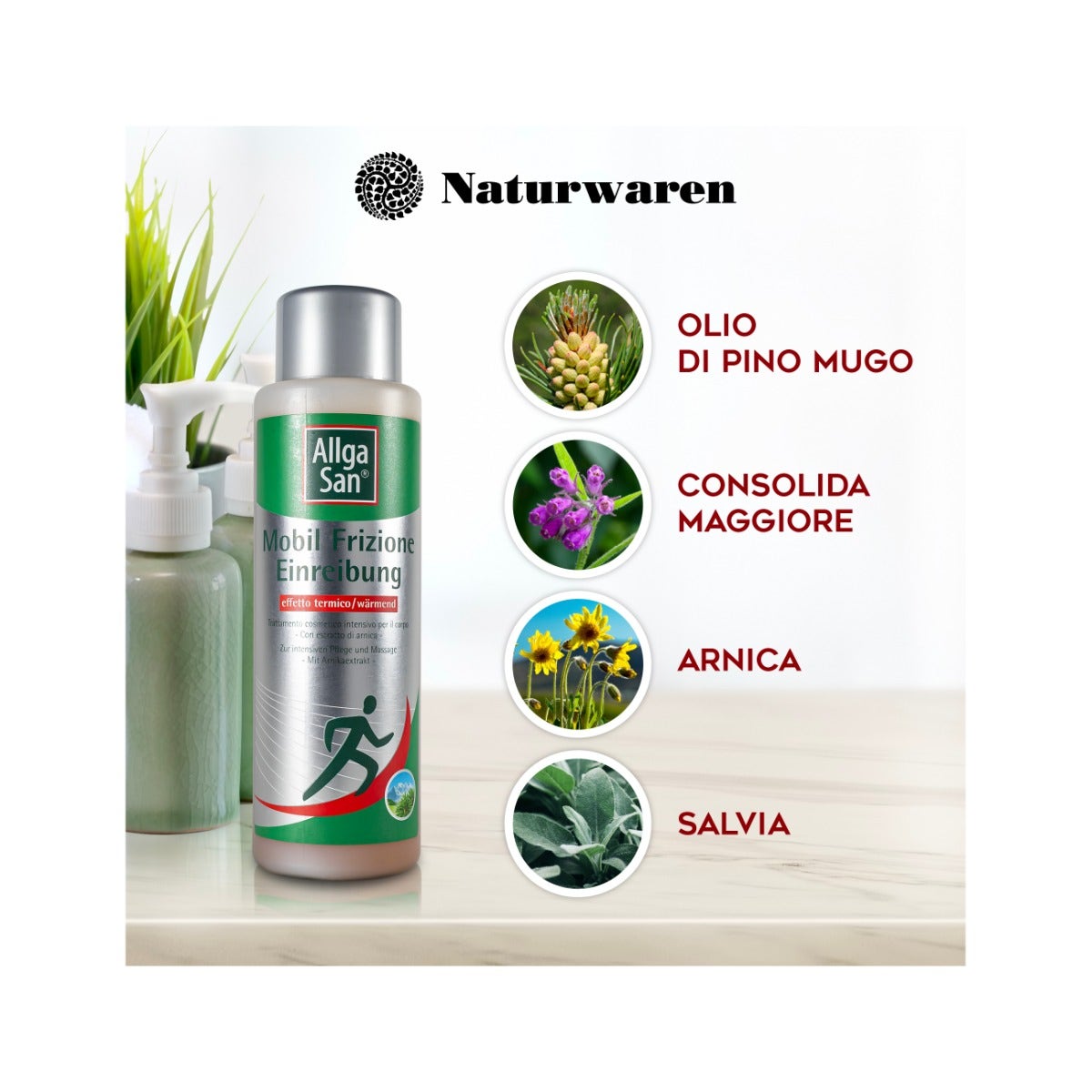 Allga Friz Einreibung Clutch Crema Balsámica para Pies 250ml-2