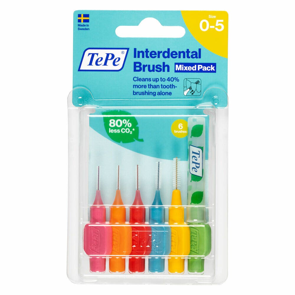 Cepillo Interdental Tepe 6 Piezas Pack Mixto-1