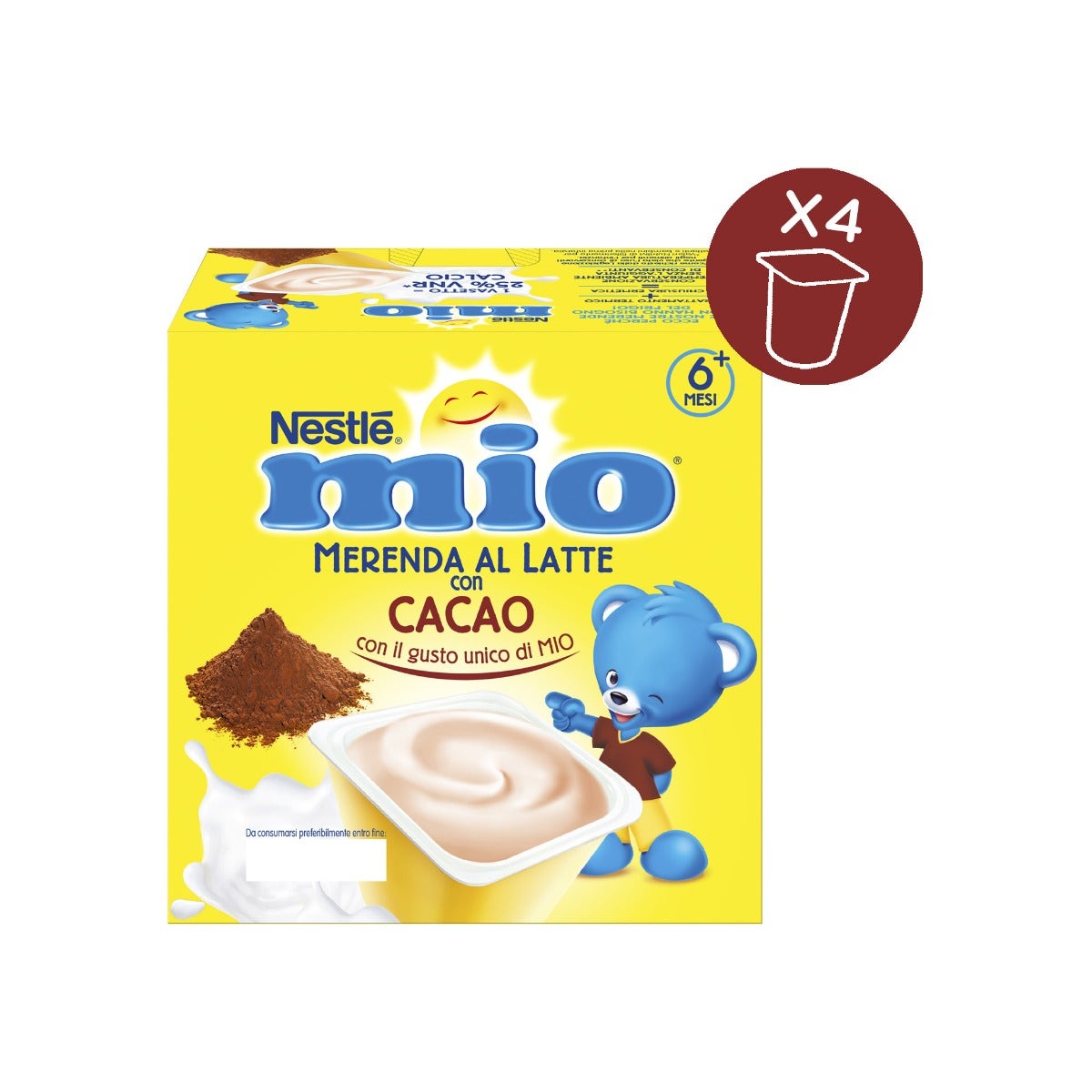 Nestlè Mio Snack Cacao 4x100g 6Mesi+-7