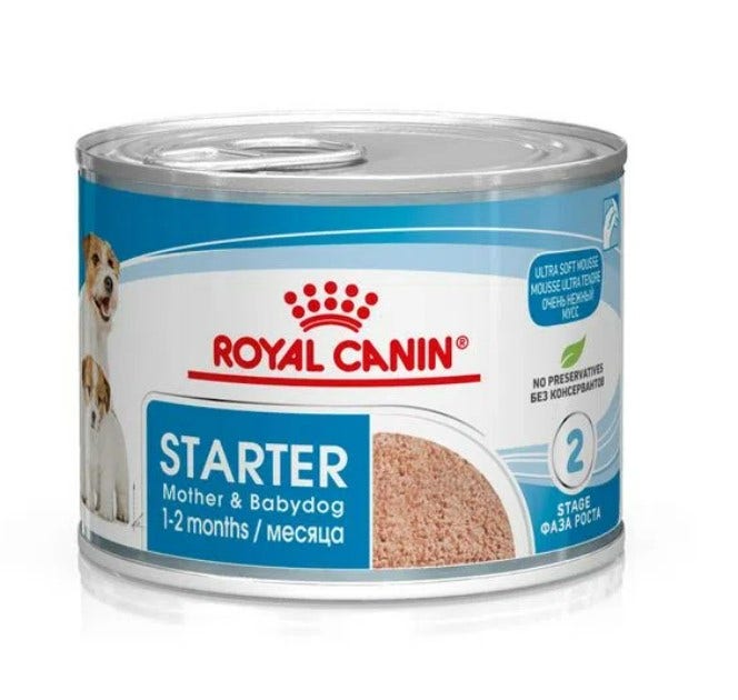 Royal Canin Starter Madre Y Bebé Perro Lata 195gr-1