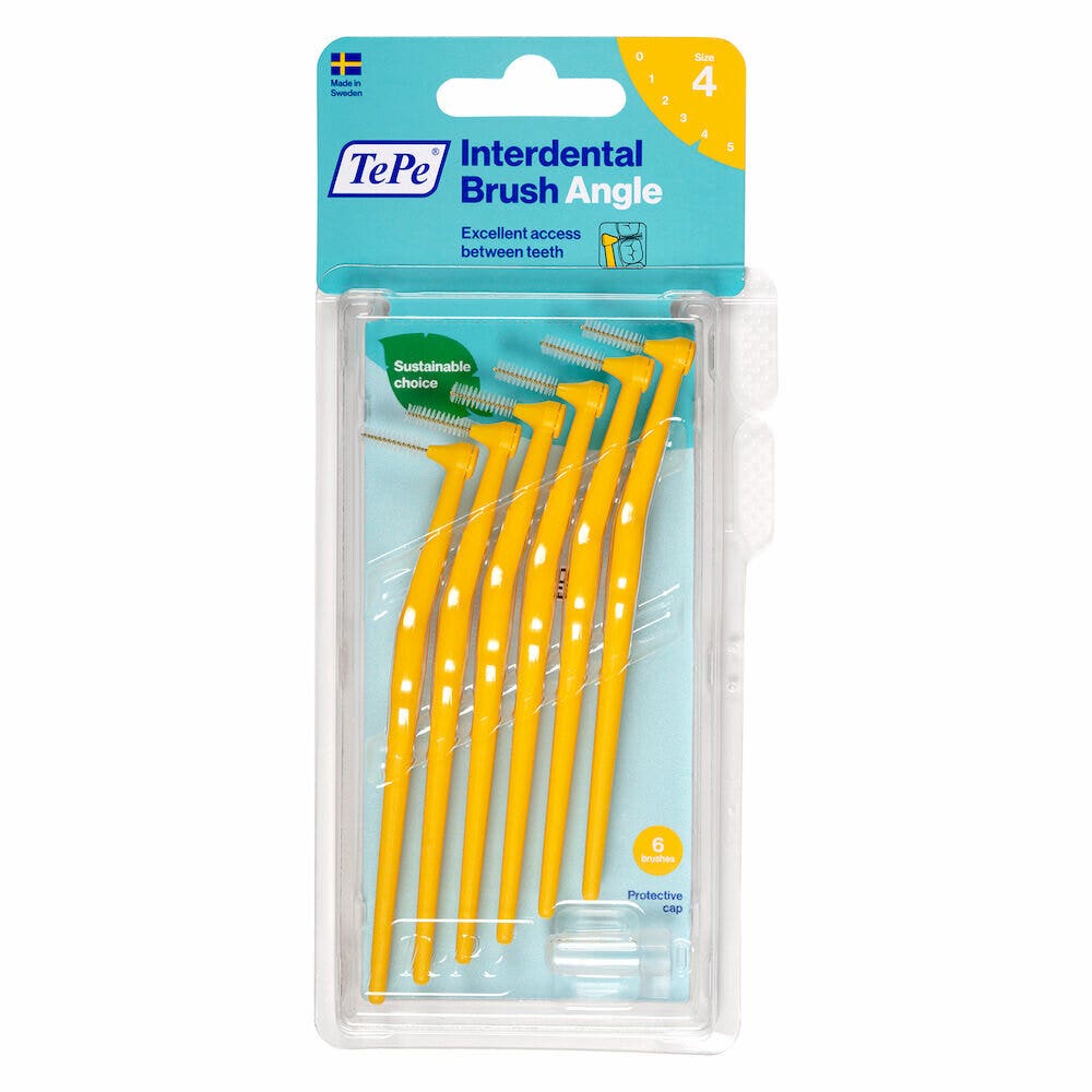 Pincel Angular Tepe ISO 4 Amarillo 6 Piezas-1