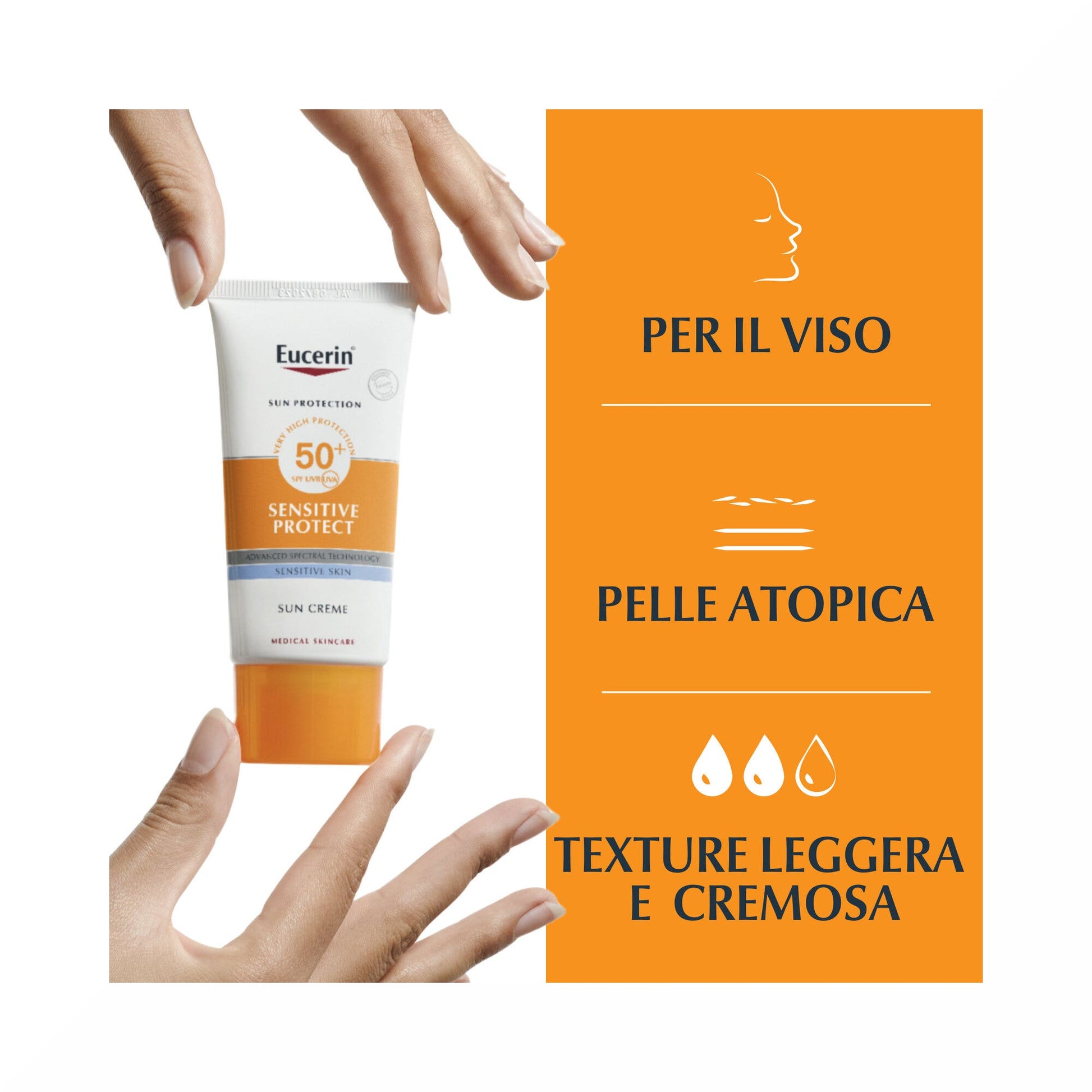 Eucerin Sunsensitive Protect Crema Solar SPF50+ 50ml-3