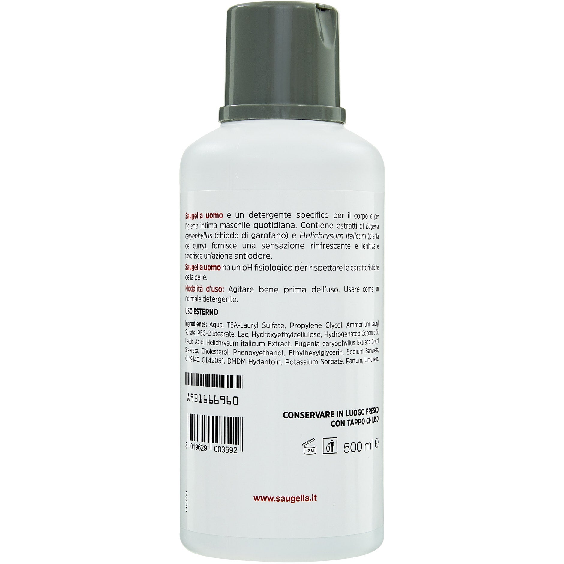Saugella Uomo Detergente 500ml-4
