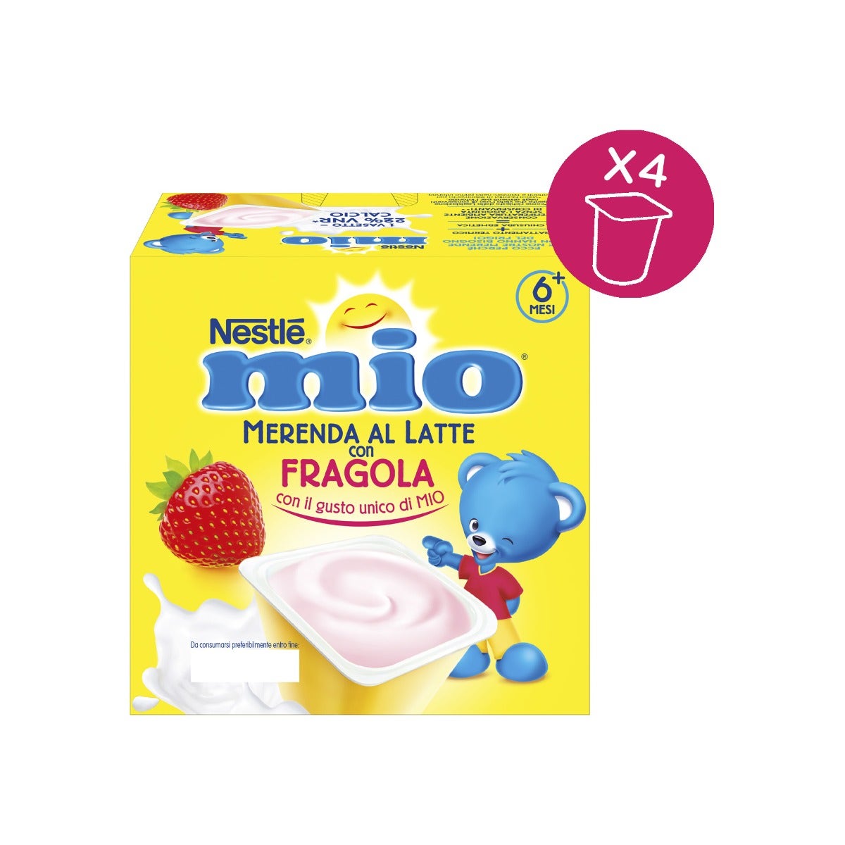 Nestlè Mi Merienda Fresa 4x100g 6Mesi+-6