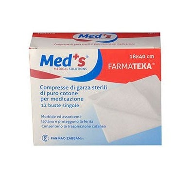 Gasa Comprimida Meds Farmatexa 12/8 18x40cm 12 Piezas-3