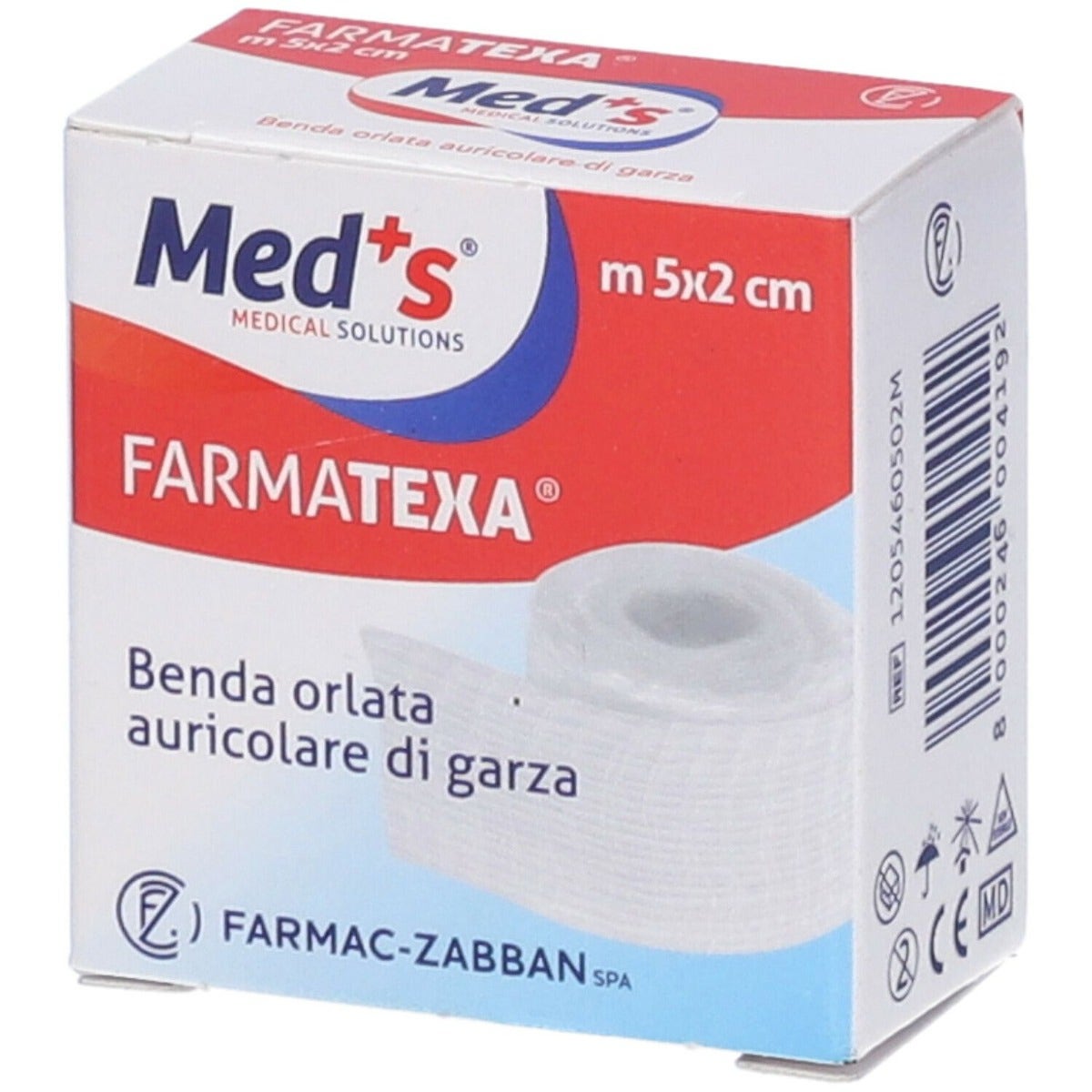 Farmatexa Meds Venda Oreja Dobladillo 12/8 cm2x5m-2