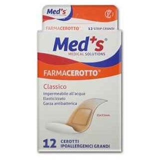 Meds Strips Big Classic Parche hipoalergénico de poliuretano 12 piezas-1